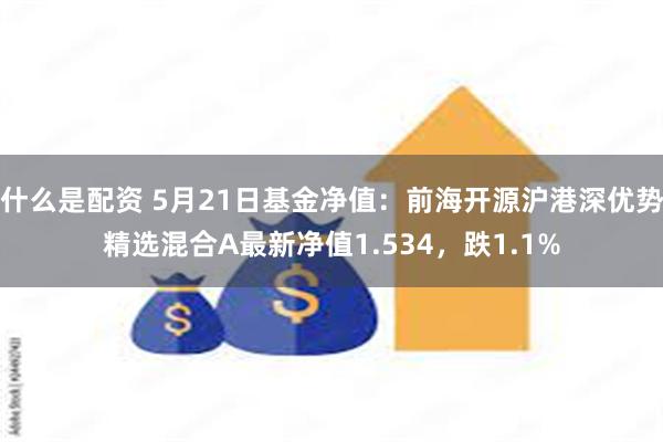 什么是配资 5月21日基金净值：前海开源沪港深优势精选混合A最新净值1.534，跌1.1%