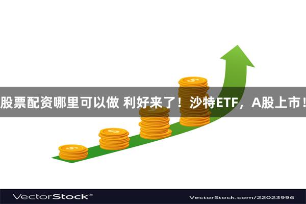 股票配资哪里可以做 利好来了！沙特ETF，A股上市！