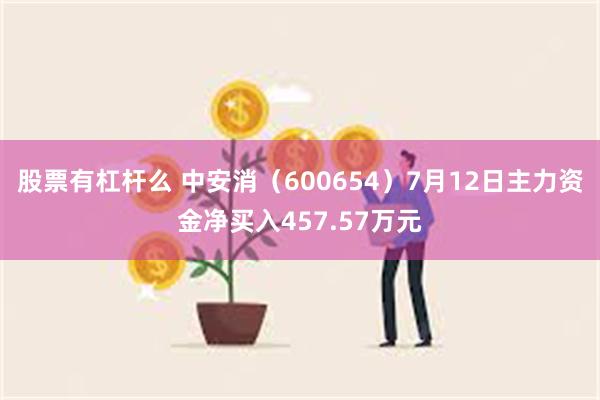 股票有杠杆么 中安消（600654）7月12日主力资金净买入457.57万元