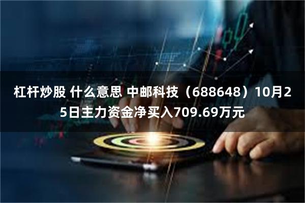 杠杆炒股 什么意思 中邮科技（688648）10月25日主力资金净买入709.69万元