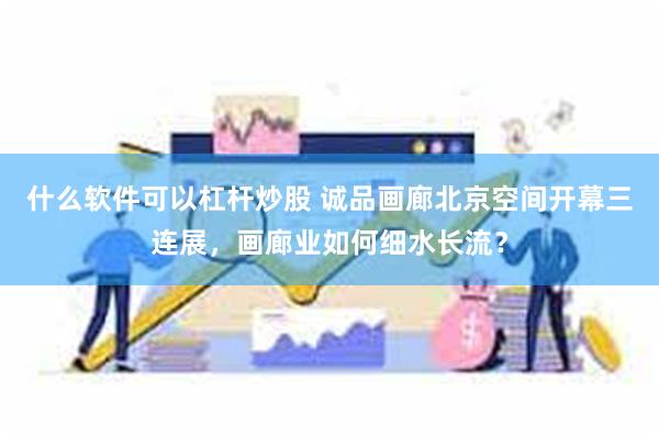 什么软件可以杠杆炒股 诚品画廊北京空间开幕三连展，画廊业如何细水长流？